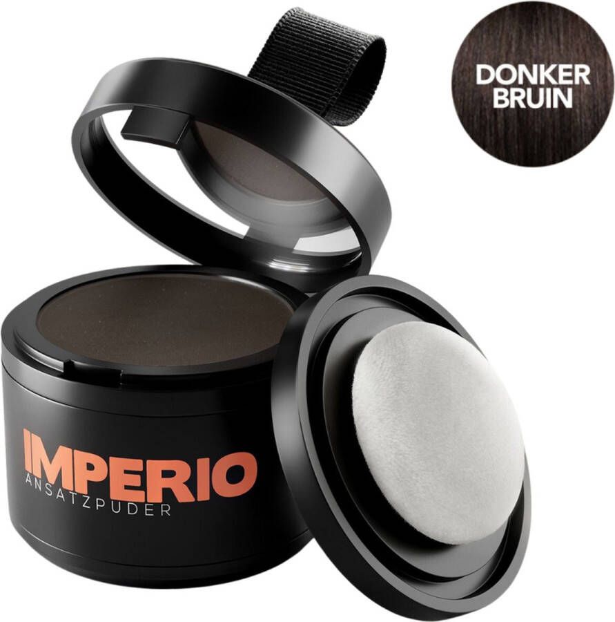 IMPERIO Uitgroei Poeder Donkerbruin · Uitgroei Spray Alternatief · Uitgroei Verven · Haarmascara · Uitgroei Bijwerken · Uitgroeispray Opnieuw Uitgevonden