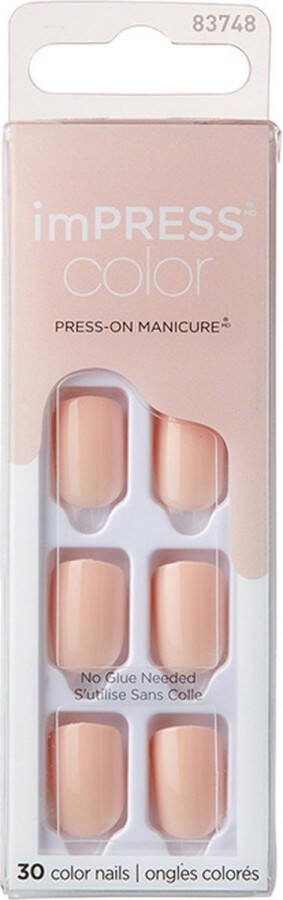 ImPRESS Gellak Color Kunstnagels 30 stuks Nepnagels Peevish Pink