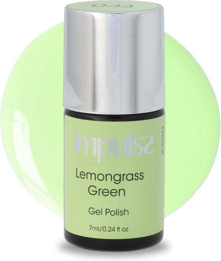 Impulss Gellak Gel Polish Gel Nagellak Verhardende werking Lemongrass Green 7 mililiter