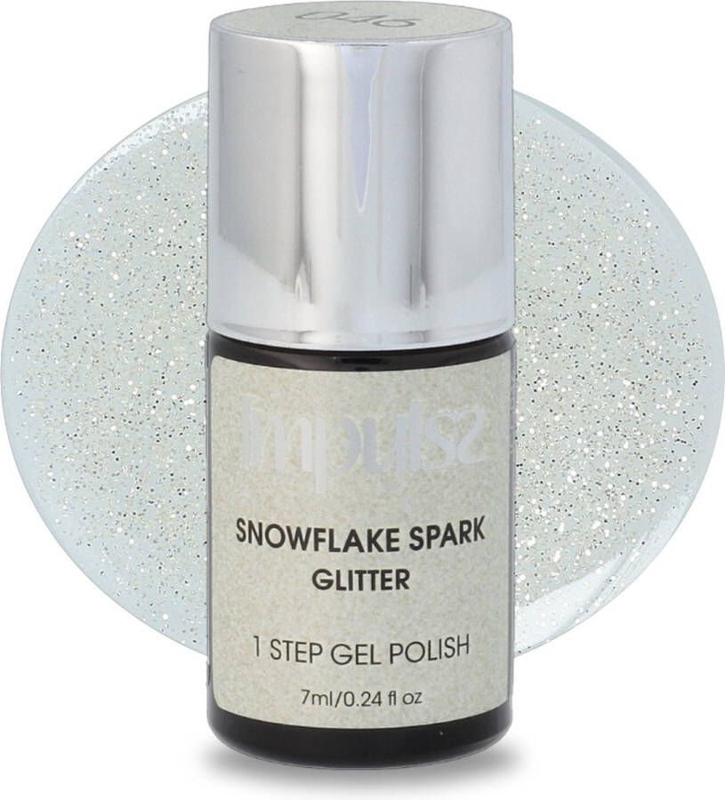 Impulss Gellak Gel Polish Gel Nagellak Verhardende werking Snowflake Spark 7 mililiter