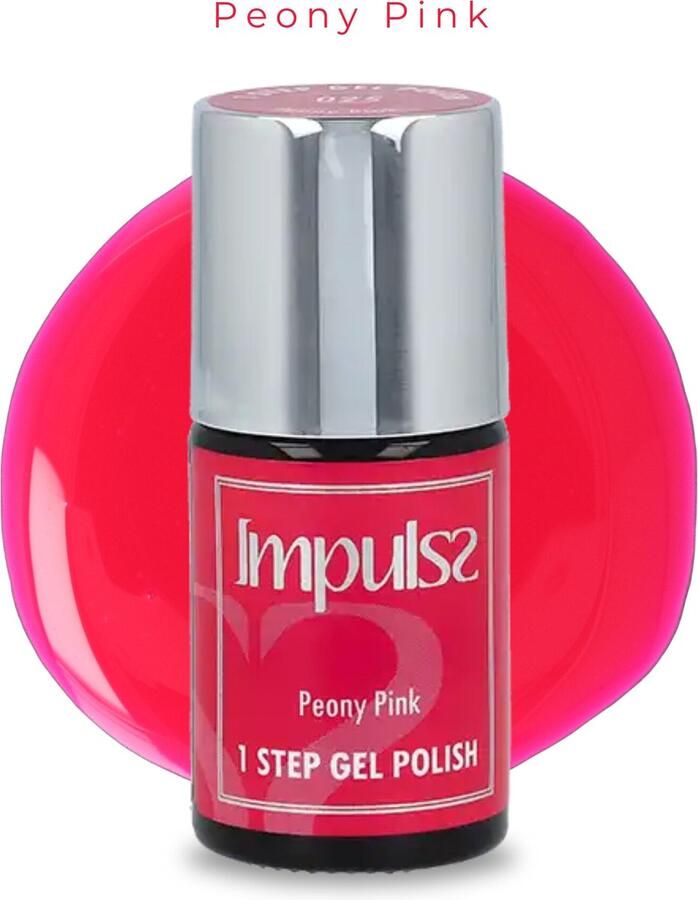 Impulss Gellak Gel Polish Gel Nagellak Verhardende werking Peony Pink 7 mililiter