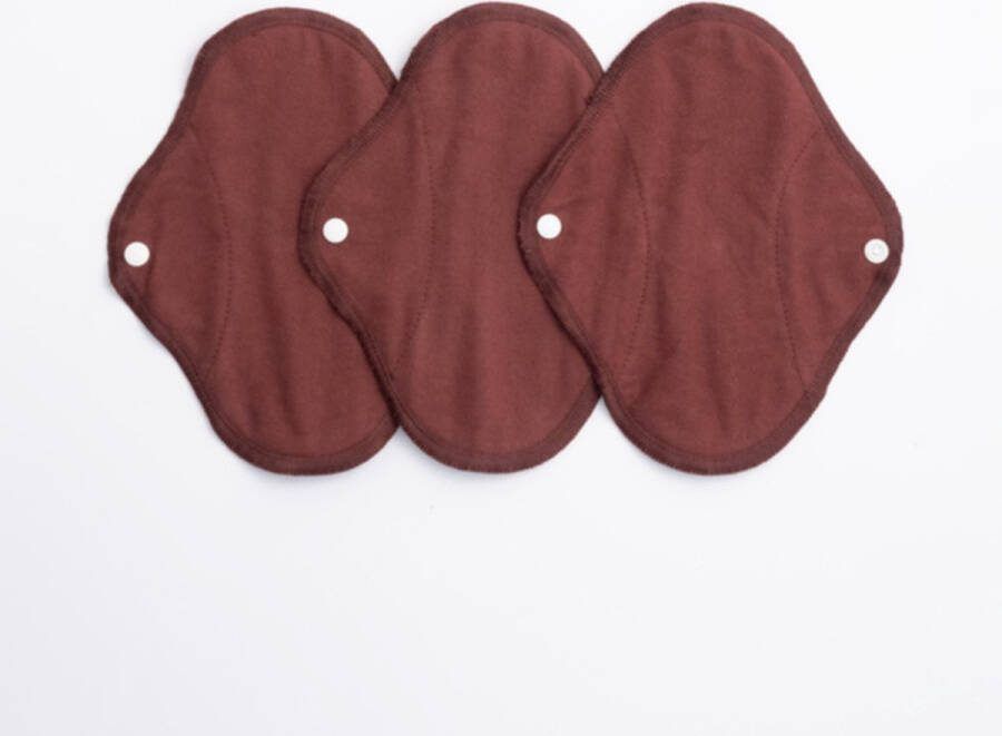 Imse V wasbare inlegkruisjes warm bruin 3 stuks duurzaam herbruikbaar wasbaar zonder plastic