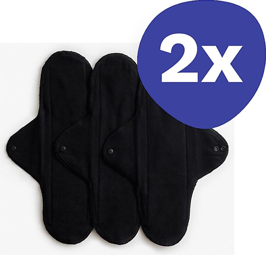 ImseVimse Maandverband Nacht Zwart (2x 3 stuks)