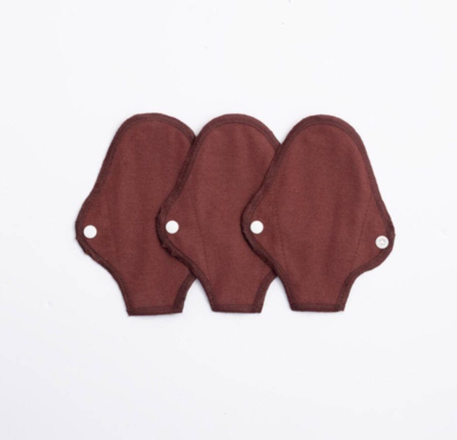 ImseVimse wasbare inlegkruisjes voor strings 3 stuks warm bruin