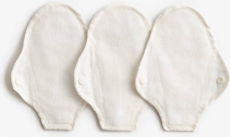 ImseVimse Wasbare String Inlegkruisjes bio katoen 3 stuks wit