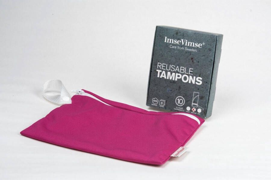 ImseVimse wasbare tampons flower mini met wetbag 8 stuks