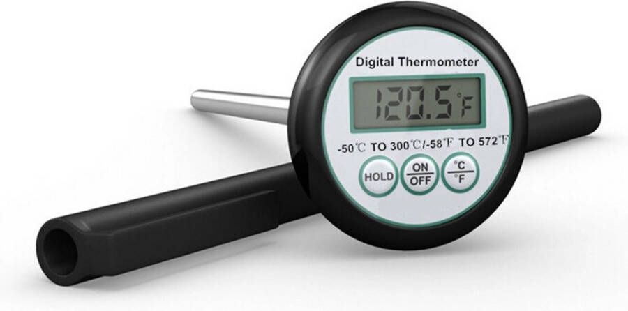 Imtex Thermometer Digitale Vleesthermometer BBQ Thermometer Keuken Temperatuur Met Stokken Voedselthermometer Zwart