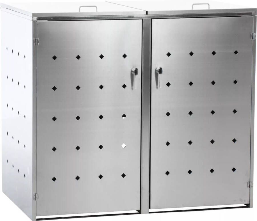 In And Outdoormatch Horeca afvalcontainers Sallie 160L Vuilnisbakken voor binnen en buiten Vergrendelingsmechanisme
