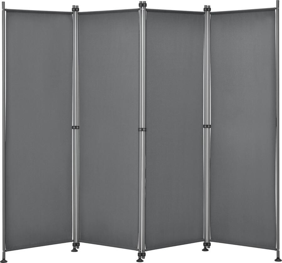 In And Outdoormatch Tuinscherm Papillon scheidingswand zonwering 170x215 cm grijs