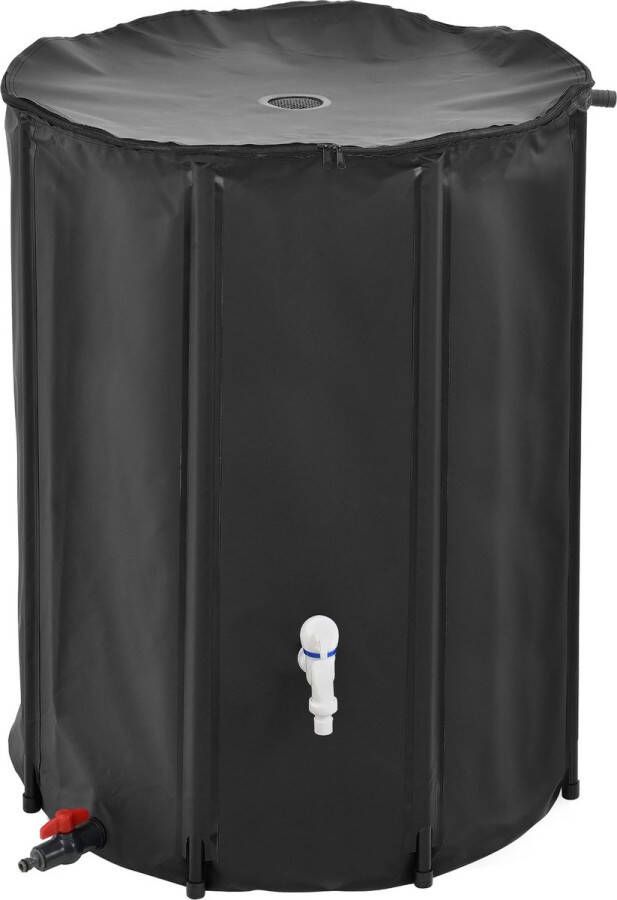 In And Outdoormatch In En OutdoorMatch Watertank Erik Opvouwbaar Ø80x98 cm Regenton Zwart 500 L