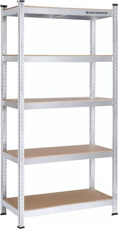 In And Outdoormatch Stellingkast Maryse Met 5 verstelbare planken Opbergrek 175kg per plank 90x40x180cm