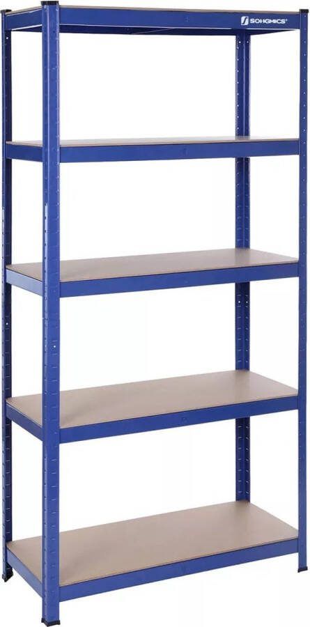 In And Outdoormatch stellingkast Rylee 90x40x180cm Set van 1 Opbergrek Metaal 175 kg draagvermogen Verstelbaar