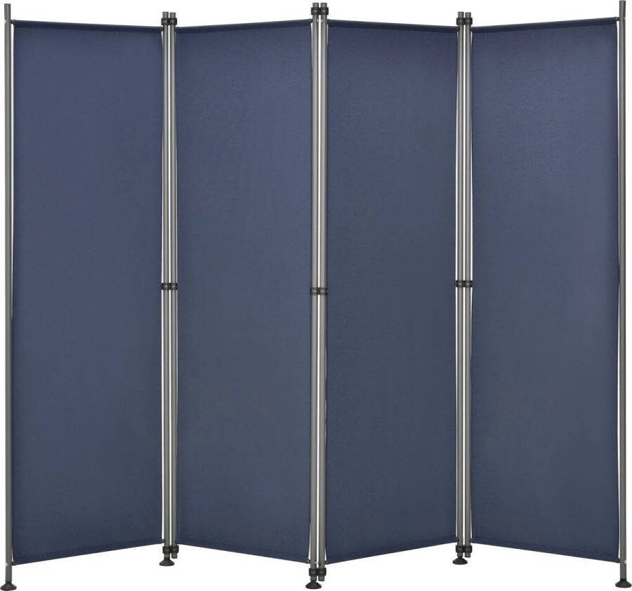 In And Outdoormatch Tuinscherm Papillon scheidingswand zonwering 170x215 cm donkerblauw