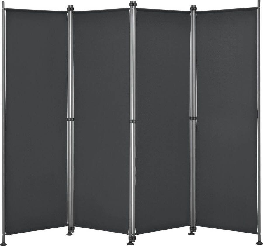 In And Outdoormatch Tuinscherm Papillon scheidingswand zonwering 170x215 cm zwart