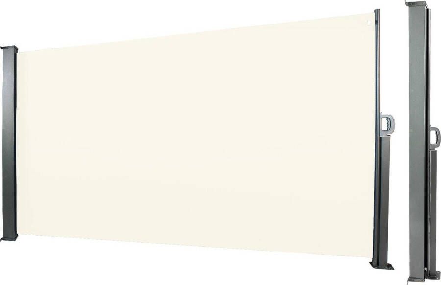 IN-HOMEXL IN.HOMEXL Rikke Windschermen Zijluifel Tuinscherm Uittrekbaar Windscherm- Aluminium 160 x 300 cm Beige