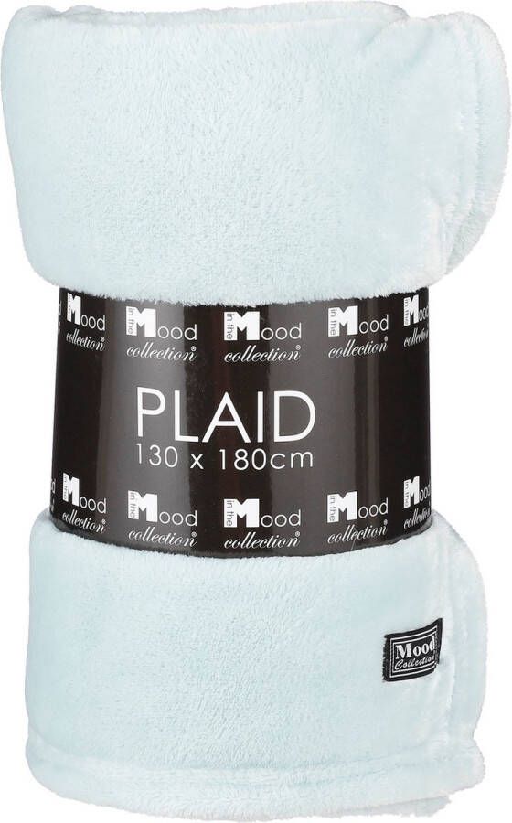 In The Mood Collection Famke Fleece Plaid L180 x B130 cm Mintgroen