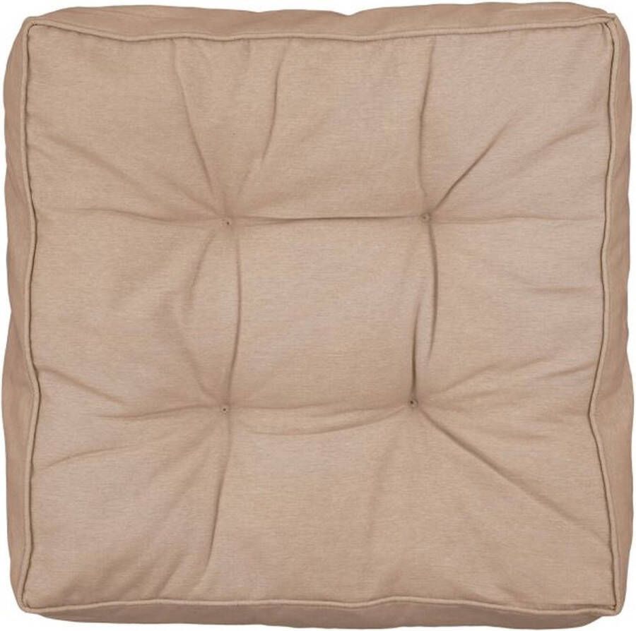 In The Mood Collection In the Mood Paddy Matras Kussen 47 x 47 x 10 cm Beige