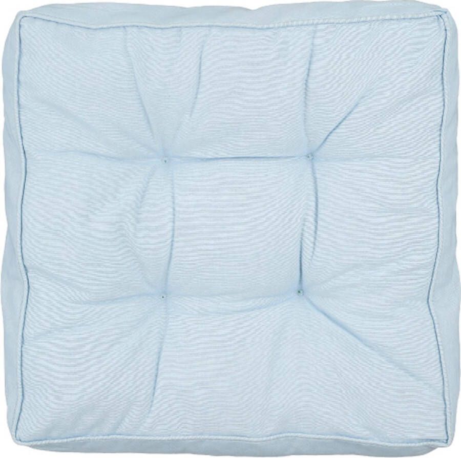 In The Mood Collection In the Mood Paddy Matras Kussen 47 x 47 x 10 cm Lichtblauw