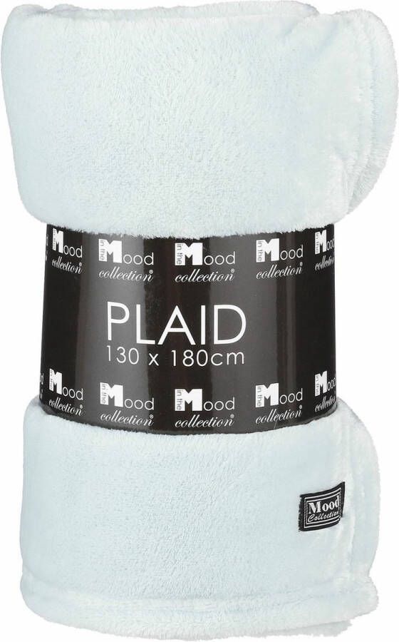 In The Mood Collection Mica Decorations Famke Fleece Plaid L180 x B130 cm Mintgroen