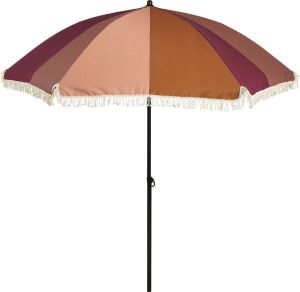 In The Mood Collection Parasol Gestreept H238 x Ø220 cm Roze