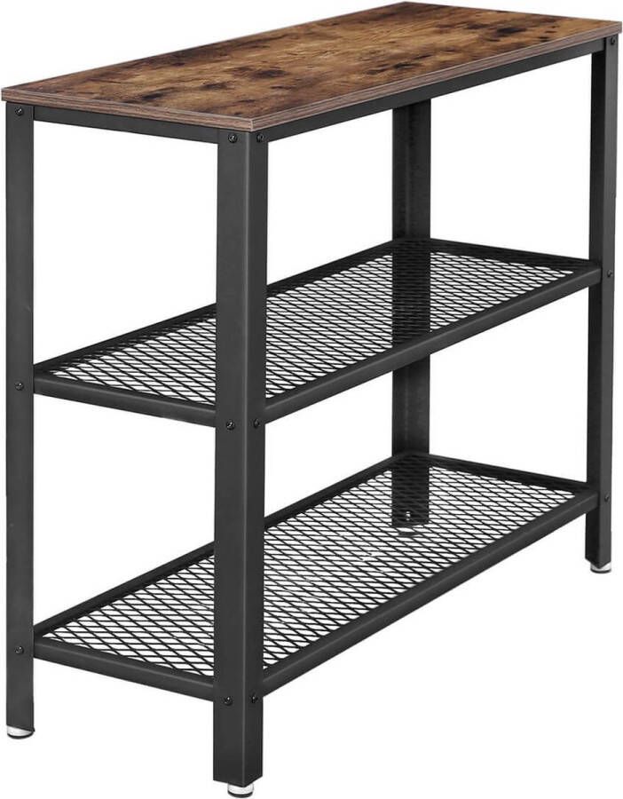 Inandoutdoormatch Consoletafel Mira deluxe Wandtafel Bijzettafel Haltafel Industrieel 101x35x80cm Vaderdag cadeau