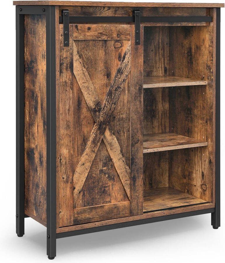 Inandoutdoormatch Dressoir kasten Industrieel Consoletafel Gangtafel Bijzettafel 70x30x80cm moederdag cadeautje