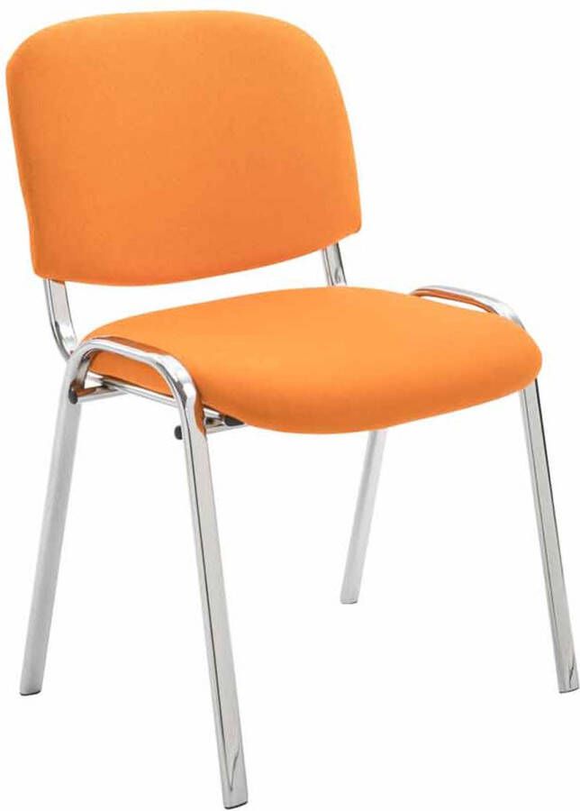 Inandoutdoormatch stoel Halima vergaderstoel 100% polyurethaan Oranje Bezoekersstoel Vaderdag cadeau