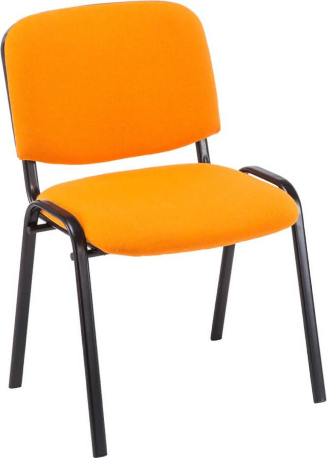 Inandoutdoormatch stoel vergaderstoel 100% polyester Oranje Bezoekersstoel moederdag cadeautje