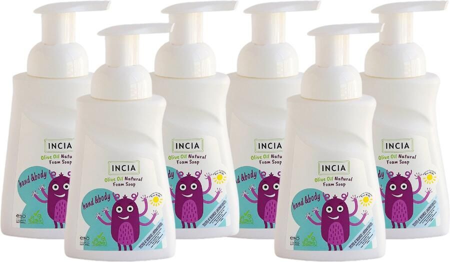 INCIA Natuurlijke Schuimende Handzeep voor Kids Voordeelverpakking