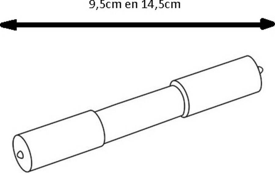 Inda rolletje voor papierrolhouder croom Ø20mm