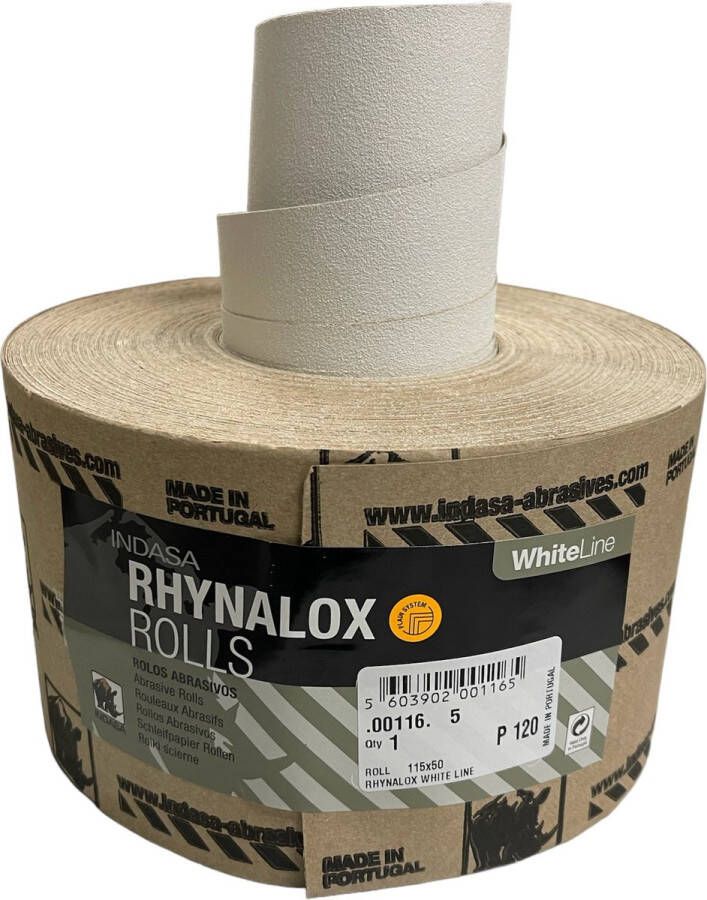 Indasa Schuurpapier op Rol 11 5 cm x 50 meter Korrel 120