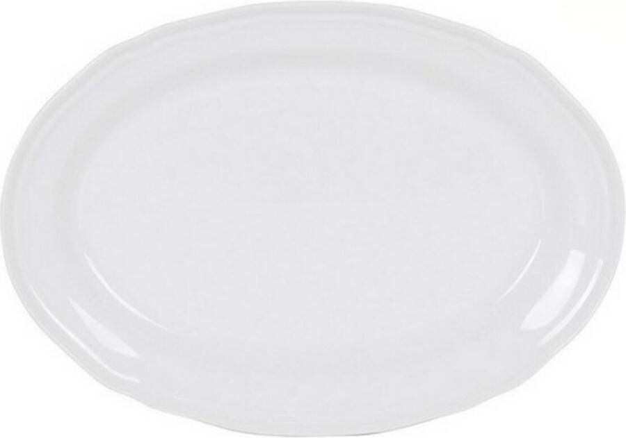 Inde Serving Platter Feuille Oval Porcelain White (28 x 20 5 cm)