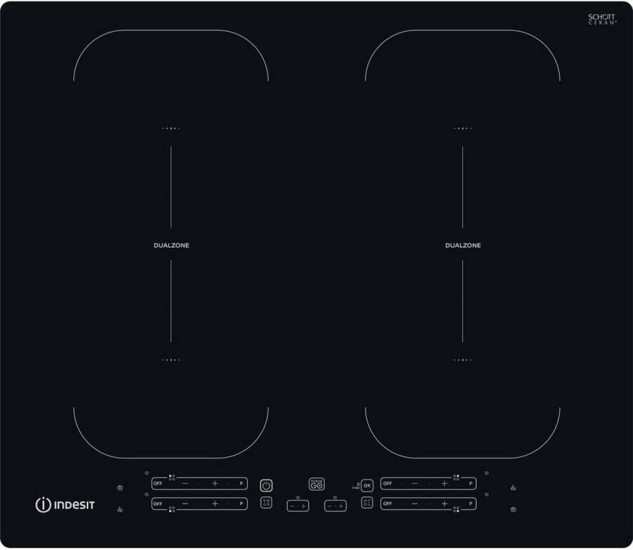 Indesit IB 88B60 NE Inductie inbouwkookplaat Zwart