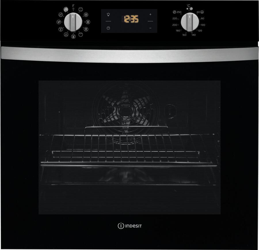 Indesit Multifunctionele Oven IFW4844HBL | Heteluchtovens | Keuken&Koken Microgolf&Ovens | 8050147027462