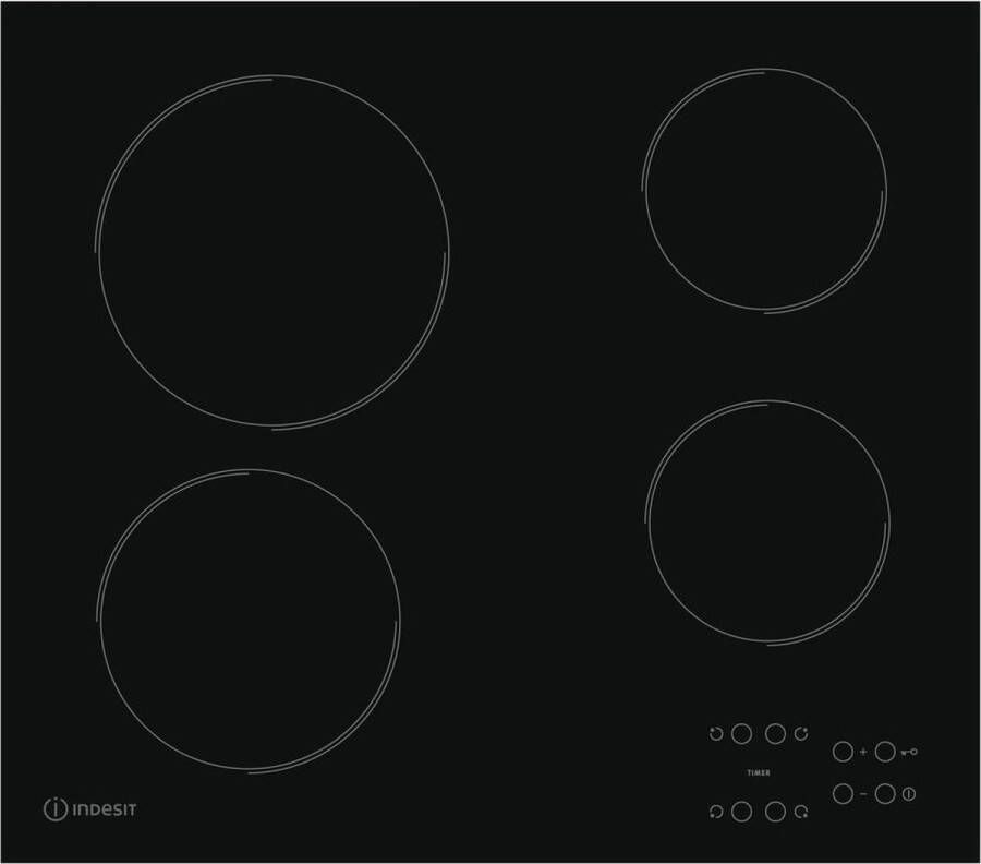 Indesit RI 161 C Keramische inbouwkookplaat Zwart