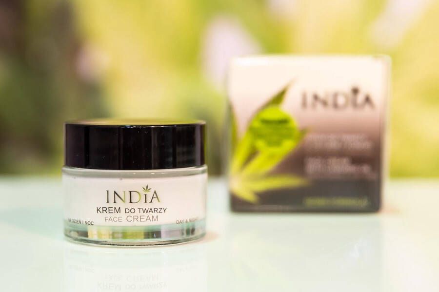 India Cosmetics Gezichtscrème met hennepolie Dag- en nachtcrème 50 ml