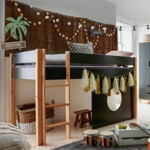 Infans Color Halfhoogslaper met Speelwand Antraciet