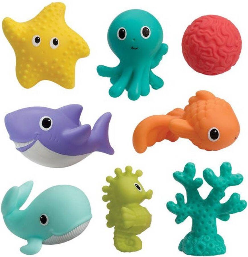 Infantino Badspeeltje Zeedieren 8 stuks