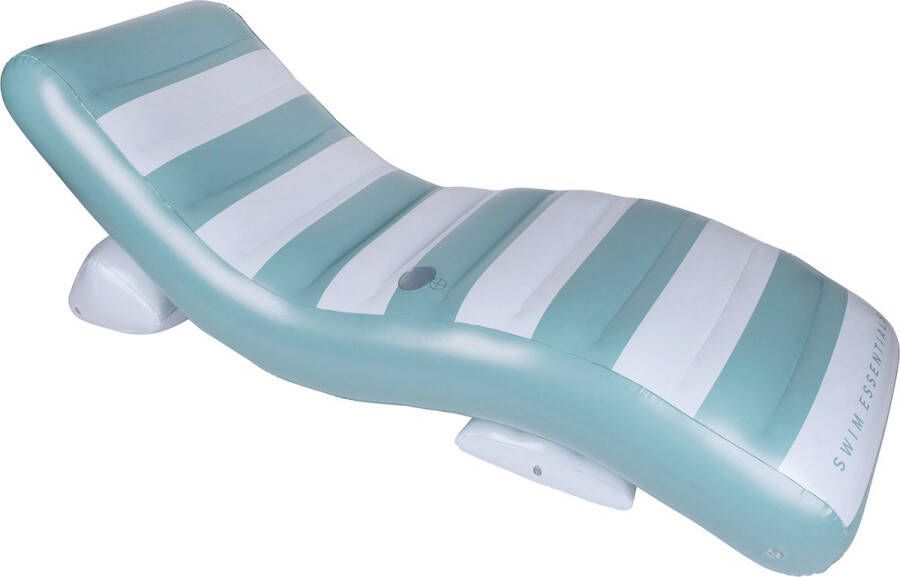 Inflatables Swim Essentials Luxe Lounge Float Luchtbed Zwembad Old Green 180 x 99 cm