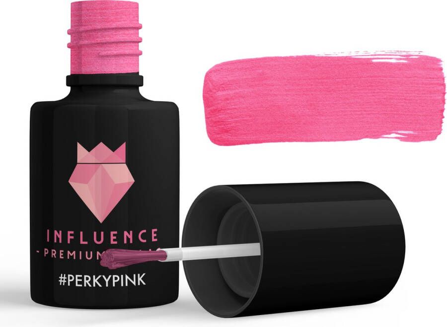 Influence Premium Gellac #PERKYPINK Influence Gellac Roze gellak roze UV Gellak Gel nagellak Gellac Kado vrouw -kerstcadeau Kado voor haar 10 ml