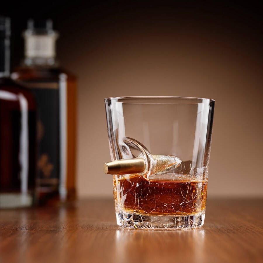 Ingenious Gifting Kogel In een Glas Whiskyglas Handgeblazen 250ML 94132