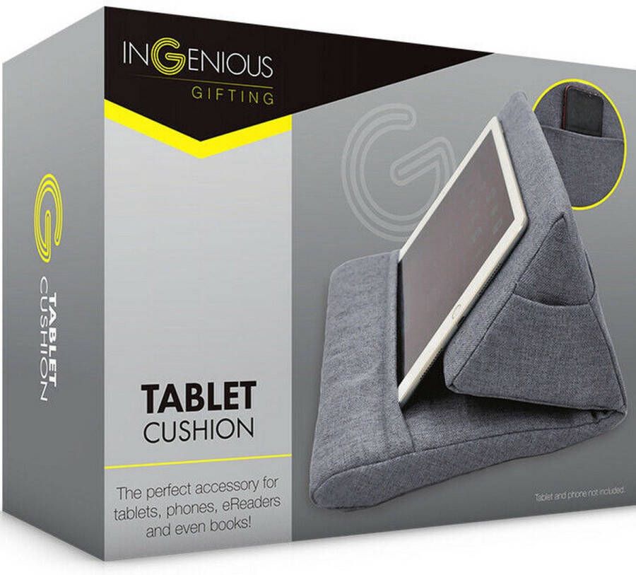 Ingenious Gifting Tablet kussen met telefoonhouder Accessoires vakken Zacht