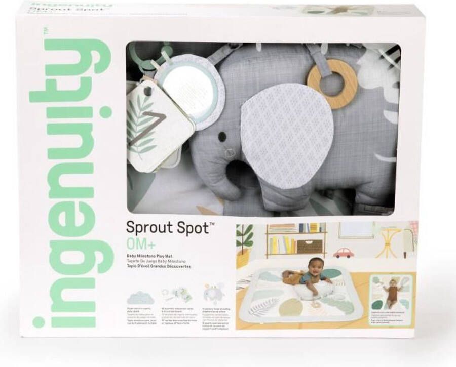 Ingenuity Sprout Spot Speelkleed Schaalbaar 8 x 102 x 102 cm Veelkleurig Vanaf de geboorte