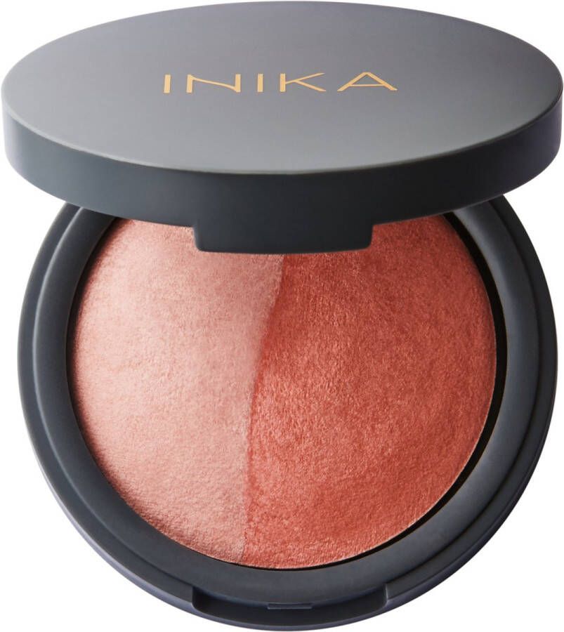 INIKA Organic INIKA Baked Blush Duo Burnt Peach Duo Biologisch Vegan 100% Natuurlijk Verzorgend Alle huidtypes Microplasticvrij Minerale make-up