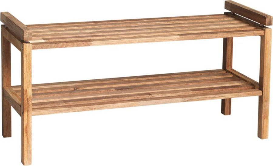 Initial Rowico Home Confetti houten schoenenrek naturel 80 x 30 cm