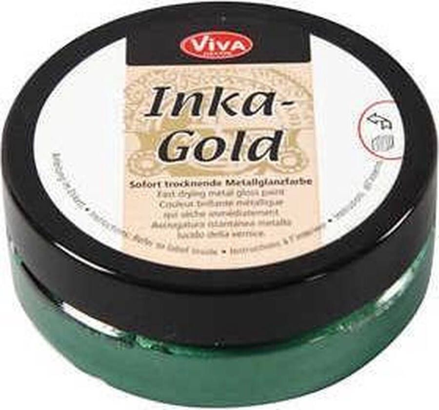 Inka Gold Pasta Wax Metallic Verf emerald Viva Decor 50ml