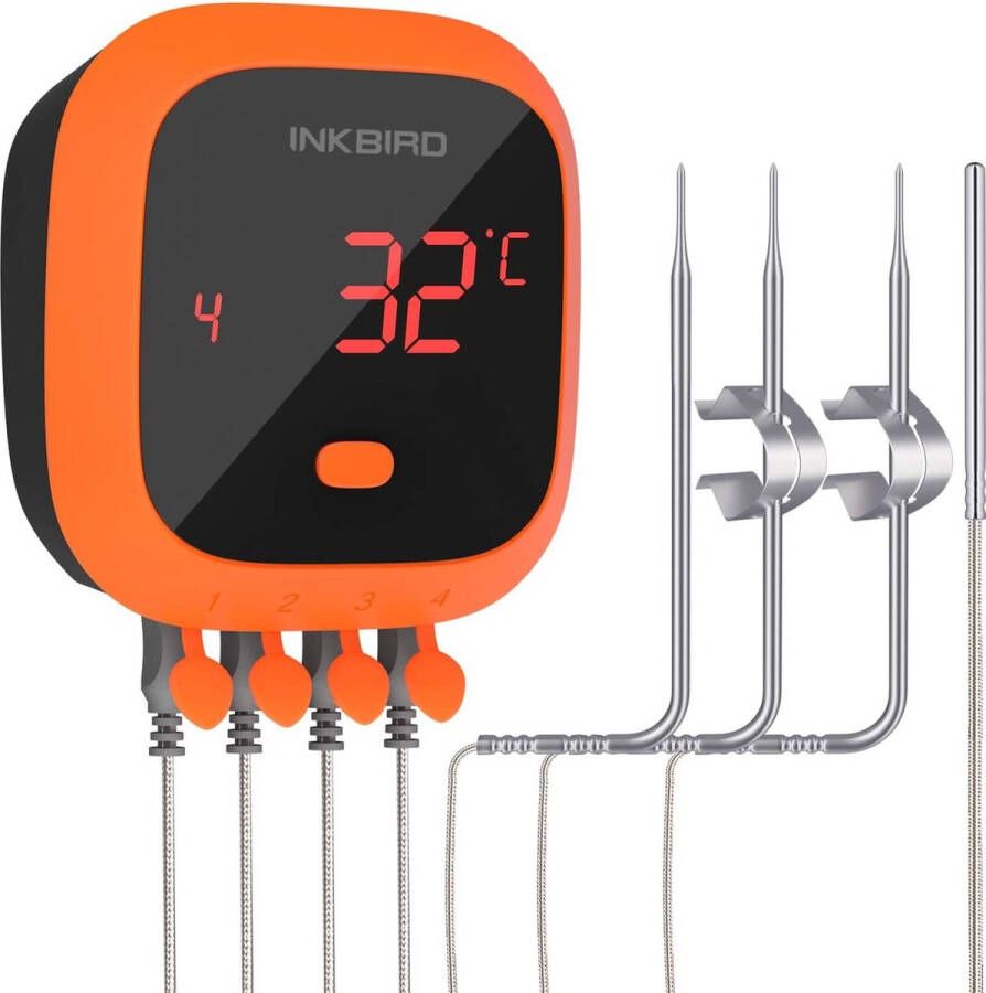 Inkbird IBT 4XC Waterdichte bluetooth oplaadbare vleesthermometer