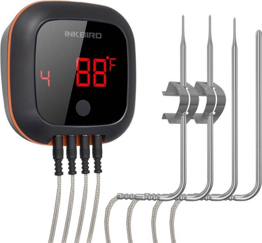 Inkbird IBT-4XS Bluetooth Thermometer Keukenthermometer Oplaadbare Accu