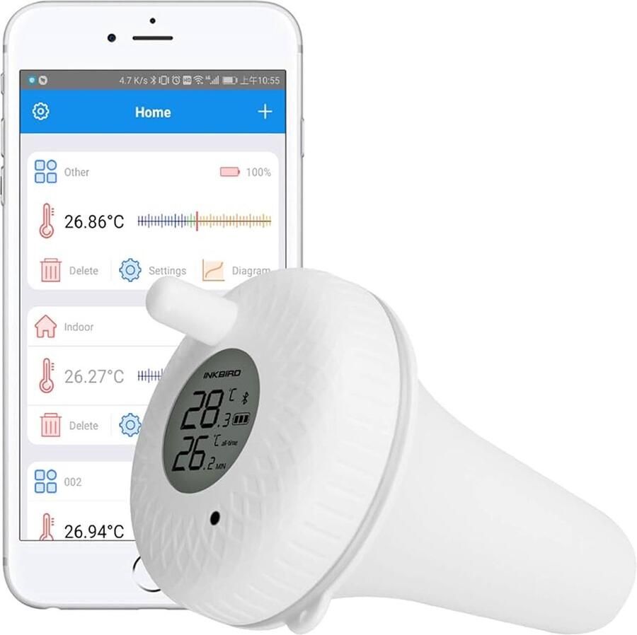 Inkbird Bluetooth Drijvende thermometer voor zwembad waterthermometer zwembad thermometer