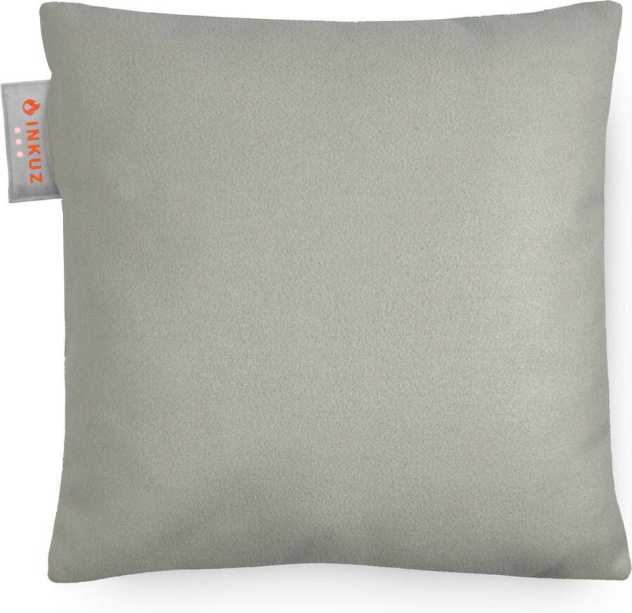 INKUZ Warmtekussen Infrarood Draadloos Licht Ivoorkleurig Velvet Standaard grote powerbank voor langdurige warmte 45x45